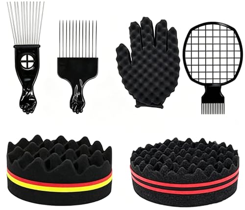 Afro Curl Styling Kit, 6-Piece for Natural Hair