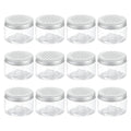 HARFINGTON 12 Pcs Empty Scent Beads Storage Container 4oz/120ml Air Freshener Tins Round Refillable Spice Containers Plastic Jars Sample for Travel Storage