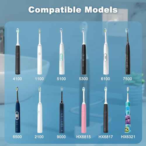 Charger Base Compatible with Philips Sonicare Electric Toothbrush 1100 7500 5100 5300 6100 4100 6500, Replacement Charger for HX6100 3000 6000 8000 9000 Series, Waterproof Travel Friendly Power Cord