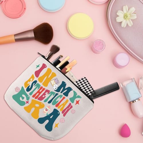 WSNANG Esthetician Makeup Bag Beautician Gift Beauty Artist Gift Beauty Skincare Cosmetic Accessories Pouch Makeup Artist Gift (Esthetician bag)