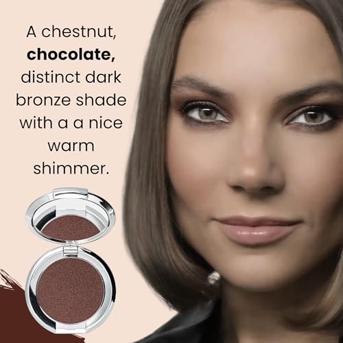 Nude Envie Divine Eye Shadow - Warm Chocolate, Long-Lasting Shimmer