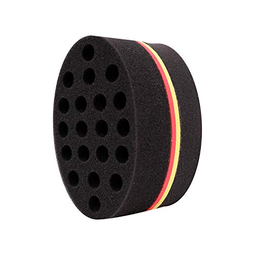 STUDIO LIMITED Barber Hair Brush Sponge, Barber Tool for Dreads Afro Locs Curl Coil Black (1 PACK)