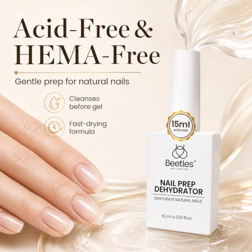 Beetles HEMA-Free Nail Dehydrator and Primer Set - 2x 15ml Nail Prep Kit