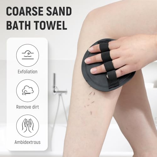 Soft Rubber Exfoliating Body Scrubber Set - 4 Count