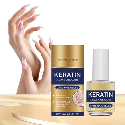 Keratin Nail Care Oil - Intensive Hydration for Dry & Brittle Nails (2 Packs)