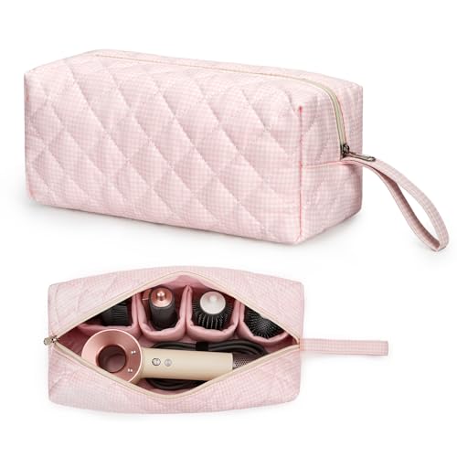 Travel Hair Tool Bag for Dyson Airwrap - Plaid Organizer Case