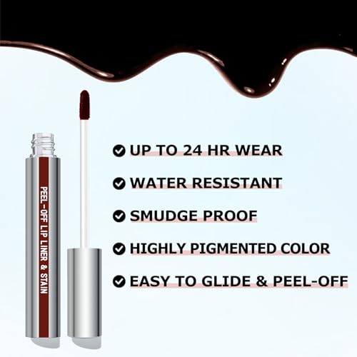 Cilrofelr Peel Off Lip Liner Stain - Long Wear Tattoo Lip Tint
