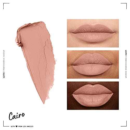 NYX PROFESSIONAL MAKEUP Soft Matte Lip Cream, Lightweight Liquid Lipstick - Cairo (Matte Pure Nude)