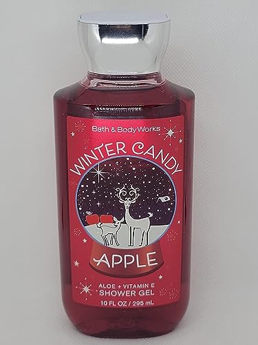 Bath & Body Works Winter Candy Apple Shower Gel Gift Sets For Women 10 Oz (Winter Candy Apple)