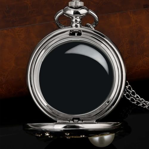 Scrying Mirror Natural Black Obsidian Mirror for Divination Pearl Sun Moon Design