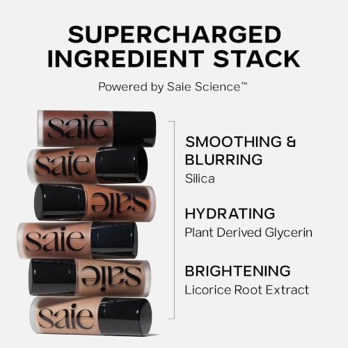Saie Dew Bronze Hydrating Liquid Bronzer Stick, Sand