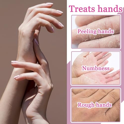 Hydrating Hand Mask Gloves Set (6-Pack) - Exfoliating Spa Moisturizer