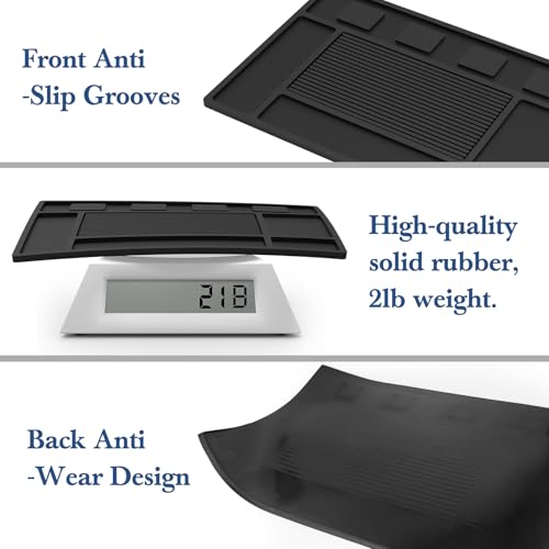 Magnetic Barber Mat with 4 Slots for Clippers & Scissors