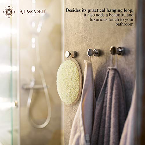 Almooni Natural Loofah Exfoliating Body Scrubber - 2 Pack