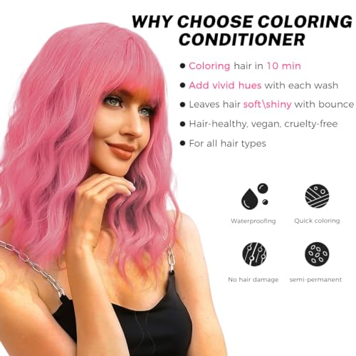 Pink Hair Color Depositing Conditioner Mask 5.28 oz