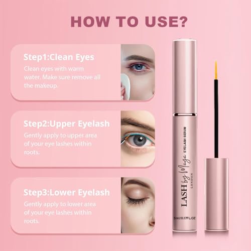 Lash Growth Serum - Thicker Fuller Lashes, Cruelty-Free, 5ml