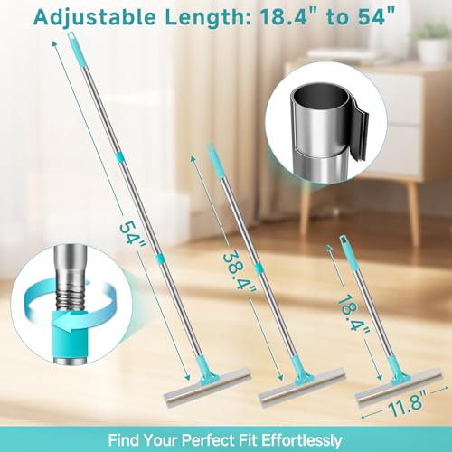 Pet Hair Removal Carpet Rake with Adjustable Handle | 3-Pc Set