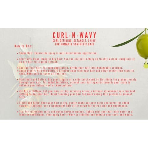 On Natural Next Image Curl-n-Wavy Curl Defining Conditioner and Detangler Oilive Oil, Shea Butter, Jojoba Oil & Vitamin E, 8 Ounce