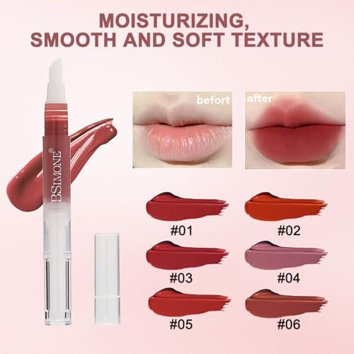 Non-Sticky Mousse Lip Gloss - Semi-Matte, Waterproof & Long-Lasting