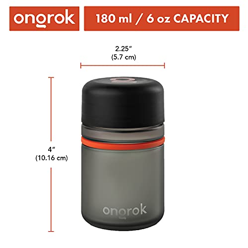 ONGROK 180ml Glass Storage Jar 3 Pack UV-Resistant Frosted Herb & Spice Containers