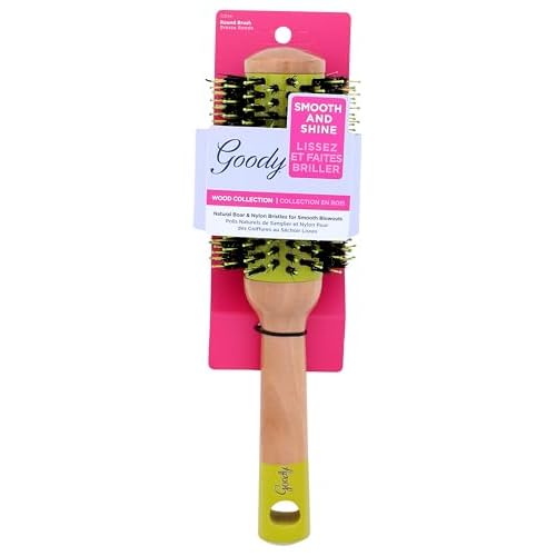 Goody Round Brush Wood Collection- Multi-color