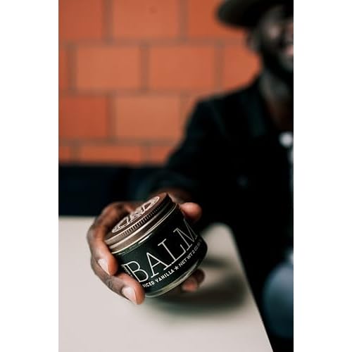 18.21 Man Made Beard Balm for Men, Spiced Vanilla, 2 fl. oz - Premium Grooming Cream with Low Shine for Conditioning and Shaping Beards, Mustaches - Scented Facial Hair Balms, Long-Lasting Moisture