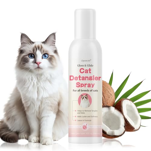 Cat Detangler Spray for Matted Fur | No-Rinse Grooming Solution