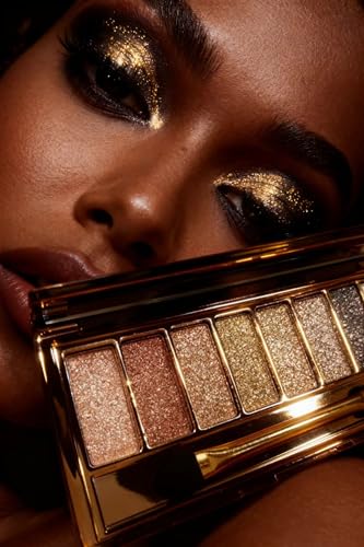 Glitter Eyeshadow Palette - 9 Color Shimmer Set, Waterproof & Long-Lasting