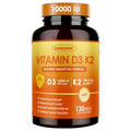 ZEBORA Vitamin D3 K2 10,000 IU & 100mg K2 - Immune & Bone Support Capsules