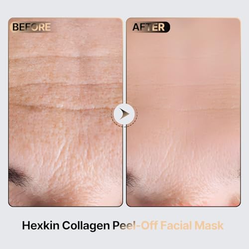Collagen Peel Off Facial Mask Wrapping Peel Off Face Mask Elasticity Hydration Care, Reduces Sagging Dullness For Glowing Skin Korean Skin Care, 2.82oz.