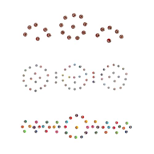 Crystal Bindi Pack of 6 - Rhinestone Forehead Stickers