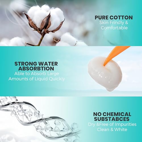 Ar3 Beauty 100% Pure Cotton Balls - Hypoallergenic & Lint-Free Bulk Pack