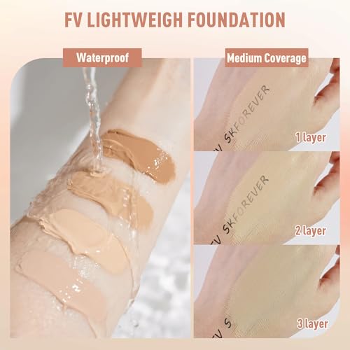 FV 2 Pack Dewy Liquid Foundation, Waterproof & Hydrating
