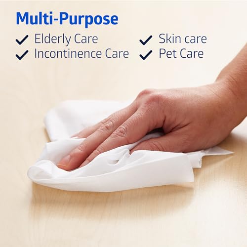 Medline Ultrasoft Dry Baby Wipes 7x13 Inches, 1200 Count Sensitive Skin Cleansing Cloths