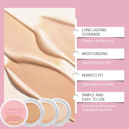 Under Eye Brightener Concealer Waterproof Dark Circle Cover