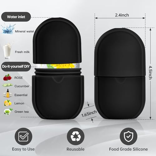 Ice Face Roller for Eye & Neck, Silicone Facial Massager