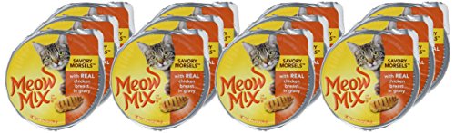 Meow Mix Chunks in Gravy Wet Cat Food, Chicken Breast, 2.75 Ounce (Pack of 12)