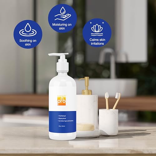 PFB Vanish Ingrown Hair Treatment 8oz. - NEW LARGE SIZE - Razor Bump Treatment for Men and Women. Ingrown Hair Remover-Ingrown Hair Serum. Razor Burn and Ingrown Hair Treatment 8oz