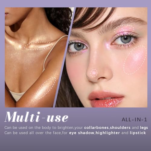 Noerrors Duochrome Shimmer Eyeshadow Quad Palette - Holographic