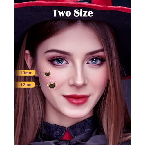 Halloween Acne Pimple Patches Cute - 144 Count Hydrocolloid Pimple Patches for Face, Spot Treatment Stickers w/Salicylic Acid & Tea Tree Oil for Zits and Blemishes, 2 Sizes & 12 Patterns