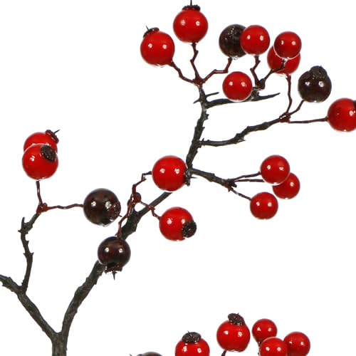 Vickerman 22" Red-Burgundy Mixed Berry Artificial Christmas Wreath, Unlit - Indoor Outdoor Weather Resistant Berry Wreath Decor