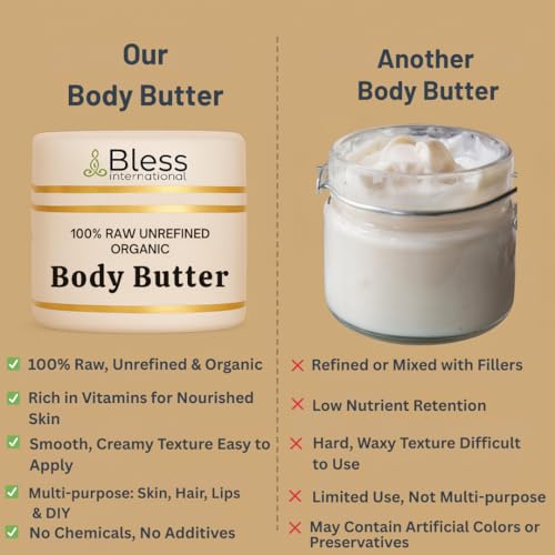 Organic Raw Aloe Vera Butter - 100% Pure & Unrefined 4oz | Grade A Skin Moisturizer for Face, Body & Hair