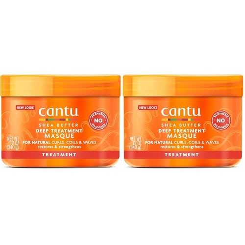 Cantu Deep Treatment Masque with Shea Butter for Natural Hair, 12 oz (Packaging May Vary) (Pack of 2)