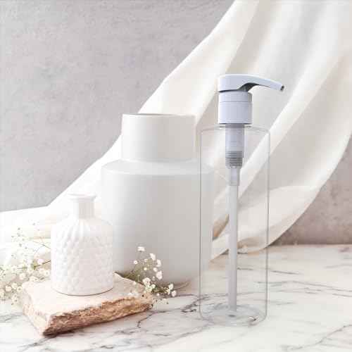 BRIGHTFROM Empty Shampoo Pump Bottles, 32 OZ / 1 Liter, BPA-Free Cylinder Containers, Household & Commercial Use, 2 Pack - Leak Proof