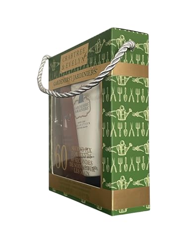 Crabtree & Evelyn Gardeners Hand Therapy Cream & Scrub Set, 3.5 oz