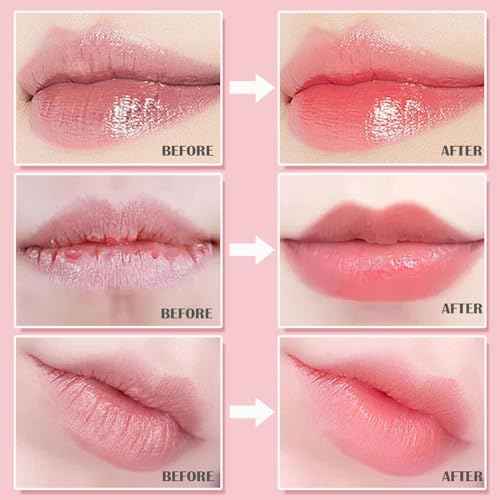 3 PCS Bee Lip Balm Honey Pot,Strawberry, Watermelon, Honey Flavors,Hydrating Lip Masks Overnight Reduces Lip Lines,Lip Prevention Dry &Cracked, Lip Balm Bulk, Christmas Gifts