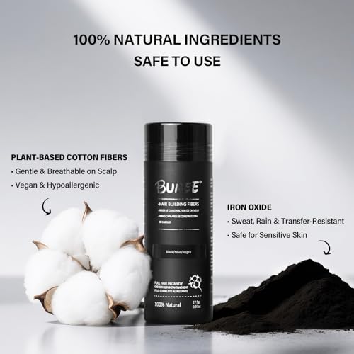 Hair Building Fibers with Spray Applicator - Thicker Hair Instantly