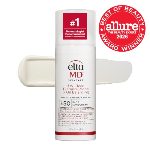 EltaMD UV Clear SPF 50 Face Sunscreen for Blemish-Prone Skin - 1.7 oz (Variation: New Blemish Prone)