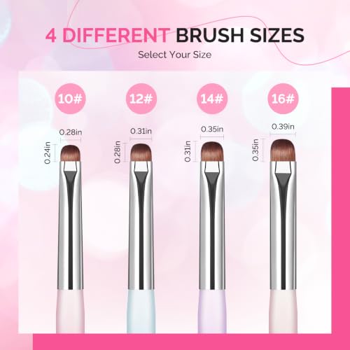 MelodySusie Dual-Ended French Tip Nail Brush & Dotting Pen Set