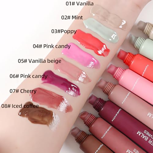 FeiCuiYun 08 Iced Coffee Summer Lip Butter – Ultra-Hydrating Vegan Lip Balm with Sheer Shine